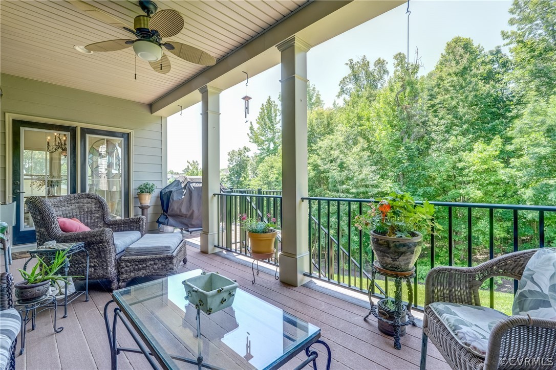 13119 Rodington Court Midlothian, VA 23113 - Photo 25 of 49 a outdoor living space with furniture and garden view