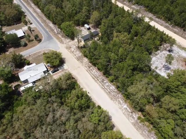 an aerial view of residential house with outdoor space