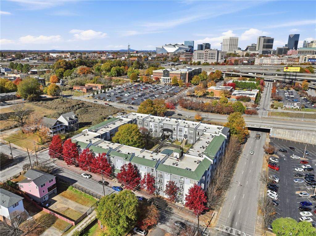 502 Pryor Street Southwest, Unit 328 Atlanta, GA 30312 - Photo 36 of 46 a city view with tall buildings