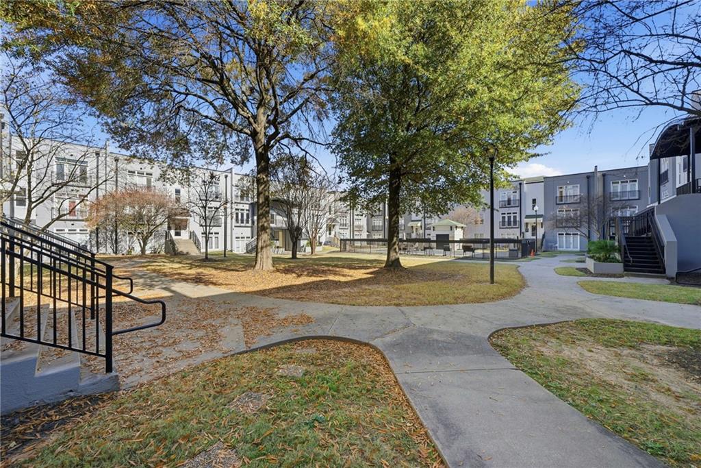 502 Pryor Street Southwest, Unit 328 Atlanta, GA 30312 - Photo 39 of 46 a view of yard with swimming pool and sitting area