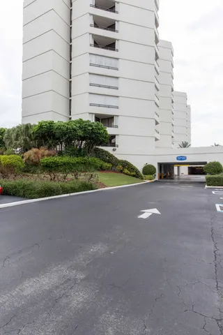 a city view with tall buildings