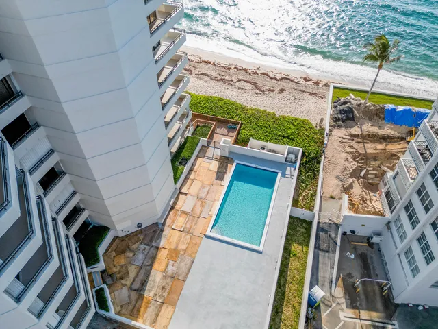 a view of a swimming pool and a terrace