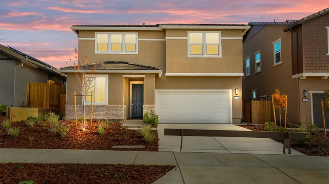 a front view of a house