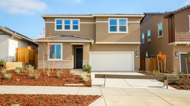 a front view of a house