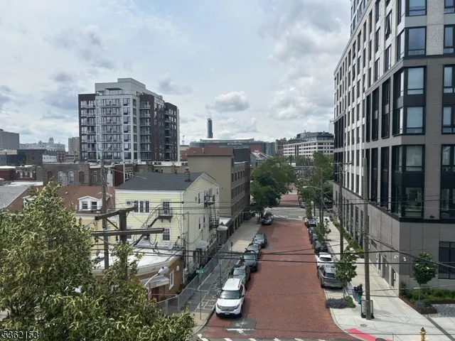 a view of a city with tall buildings