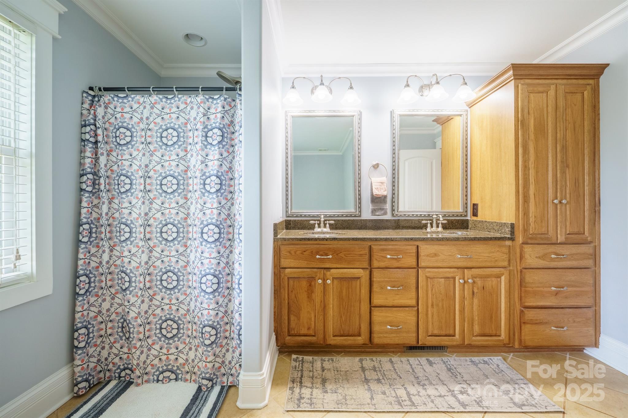 121 Jefferson Drive Locust, NC 28097 - Photo 13 of 22 a bathroom with a granite countertop sink and a mirror