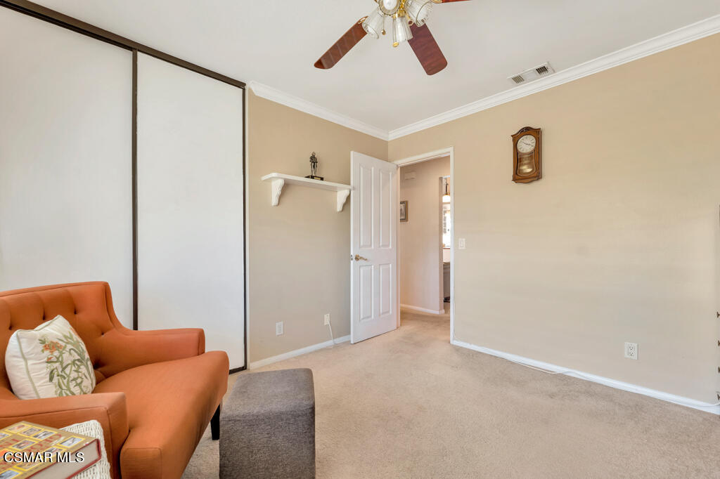 4331 Mill Valley Road Moorpark, CA 93021 - Photo 24 of 40 a living room with furniture and a ceiling fan