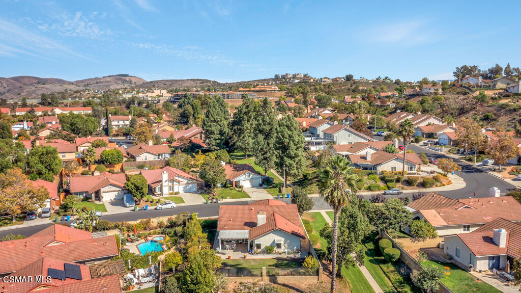 4331 Mill Valley Road Moorpark, CA 93021 - Photo 40 of 40 an aerial view of residential houses with outdoor space and trees