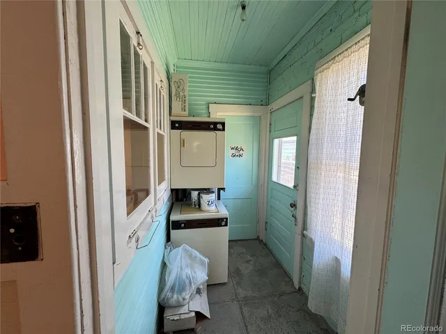 a view of storage and utility room