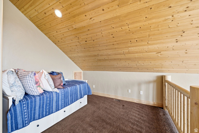 5404 Mountain View Road Coalville, UT 84017 - Photo 24 of 50 Wood-paneled ceiling with recessed lighting