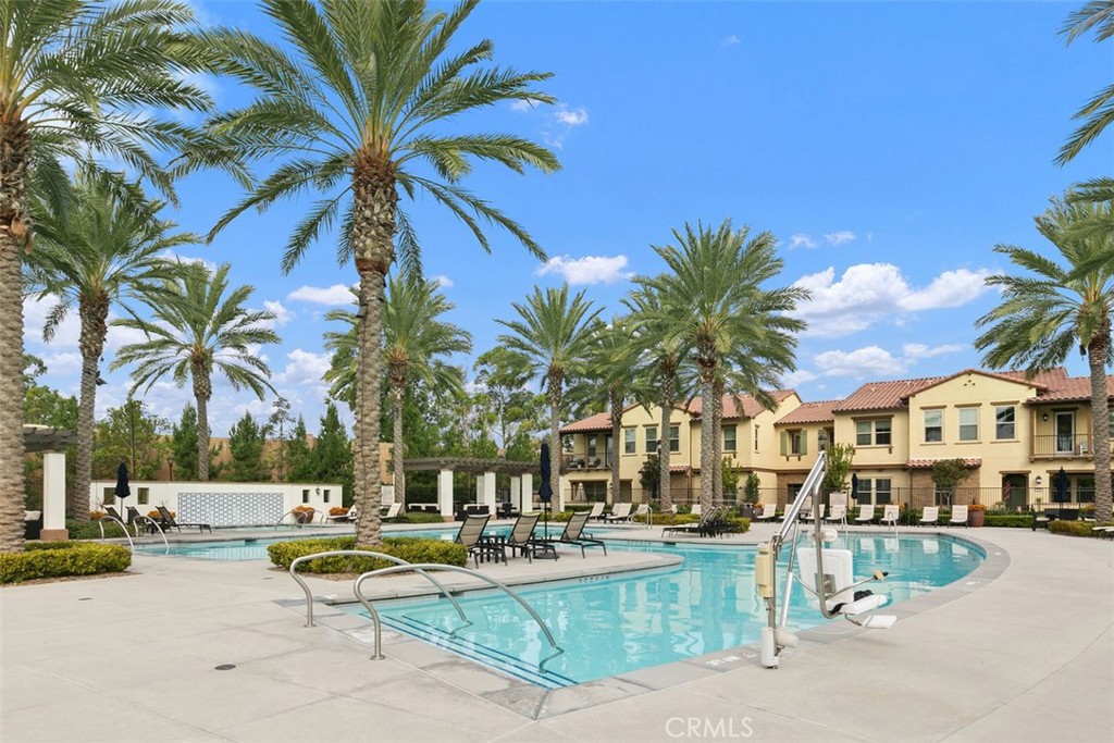 229 Carlow Irvine, CA 92618 - Photo 26 of 32 a view of multiple houses with swimming pool and sitting area