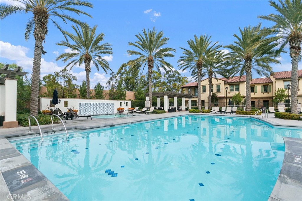 229 Carlow Irvine, CA 92618 - Photo 28 of 32 a view of swimming pool with outdoor seating and a patio