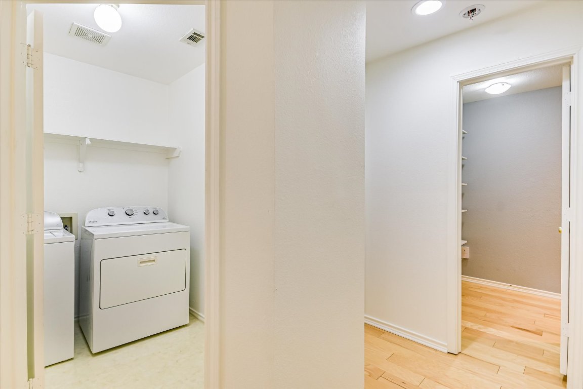 1193 Curve Street Austin, TX 78702 - Photo 8 of 18 a utility room with dryer and washer