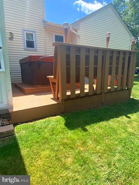 1303 Woodmere Road Pottstown, PA 19464 - Photo 3 of 38 Deck with hot tub