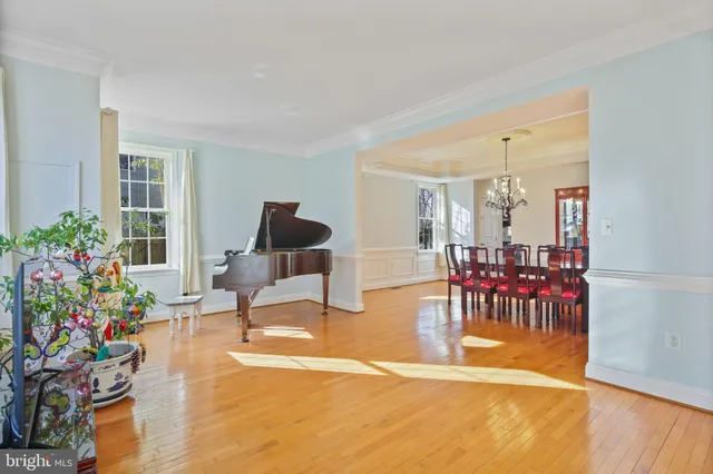 a view of a lobby with black carpet