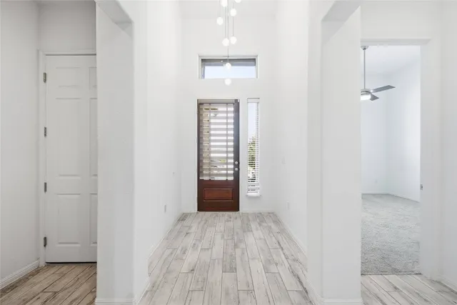 wooden floor in a gallery