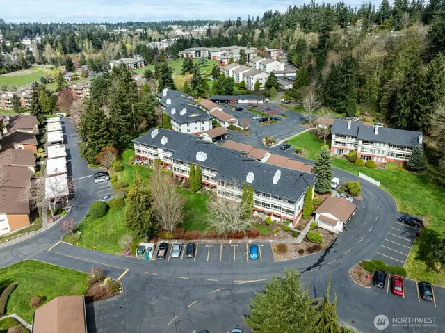 an aerial view of a city