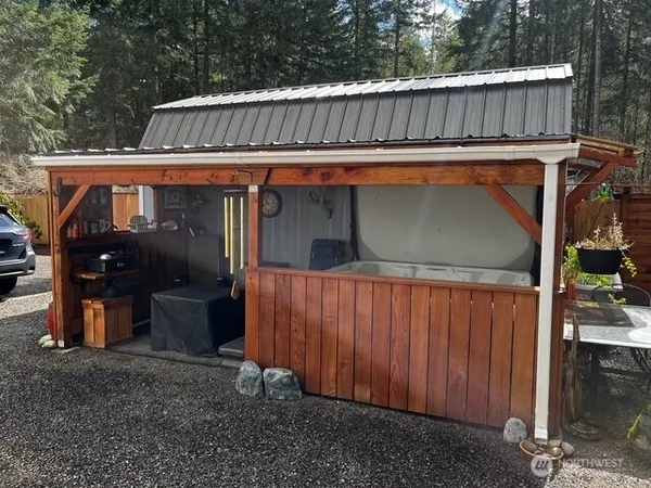 a view of outdoor space and deck
