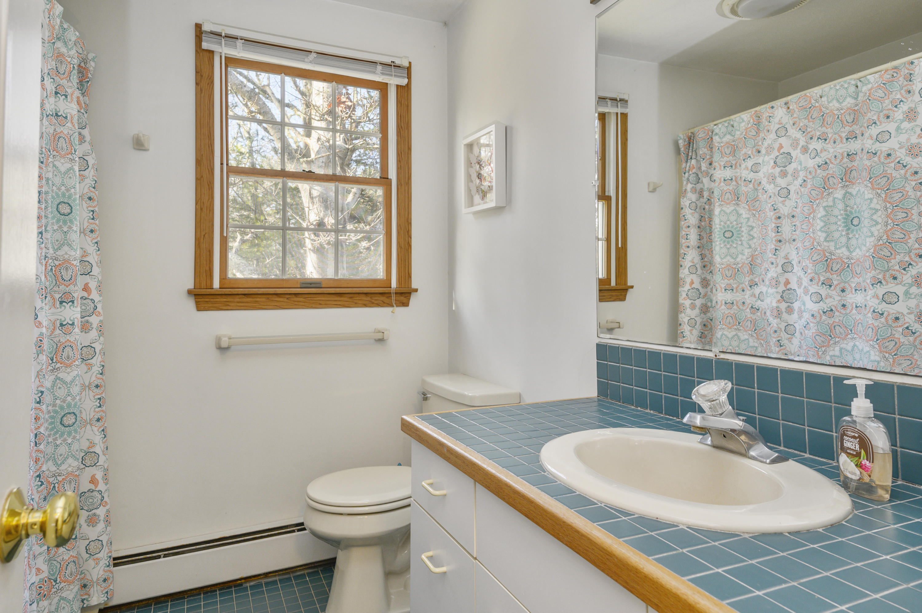 40 Pheasant Run Eastham, MA 02642 - Photo 16 of 20 a bathroom with a sink a toilet and a mirror