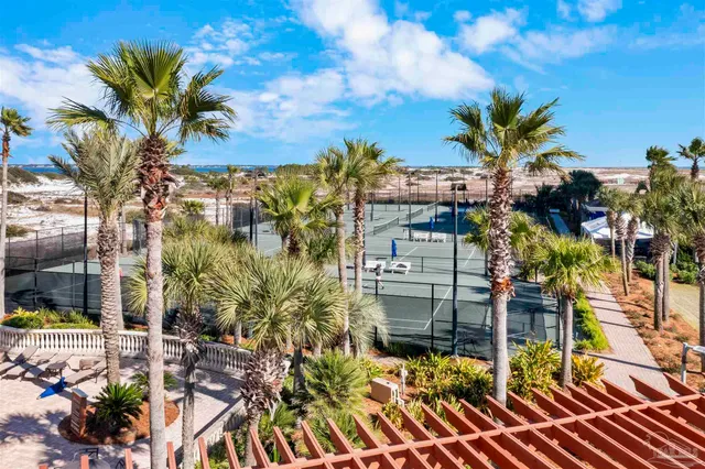 a view of a city with ocean