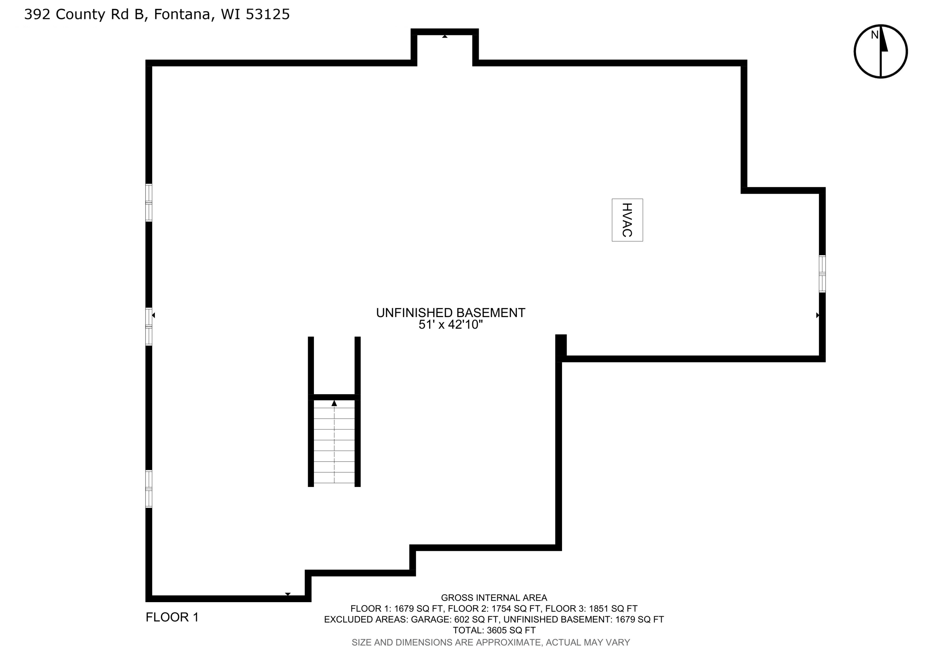 392 County Road B Fontana, WI 53125 - Photo 74 of 75 Lower Level Floor Plan