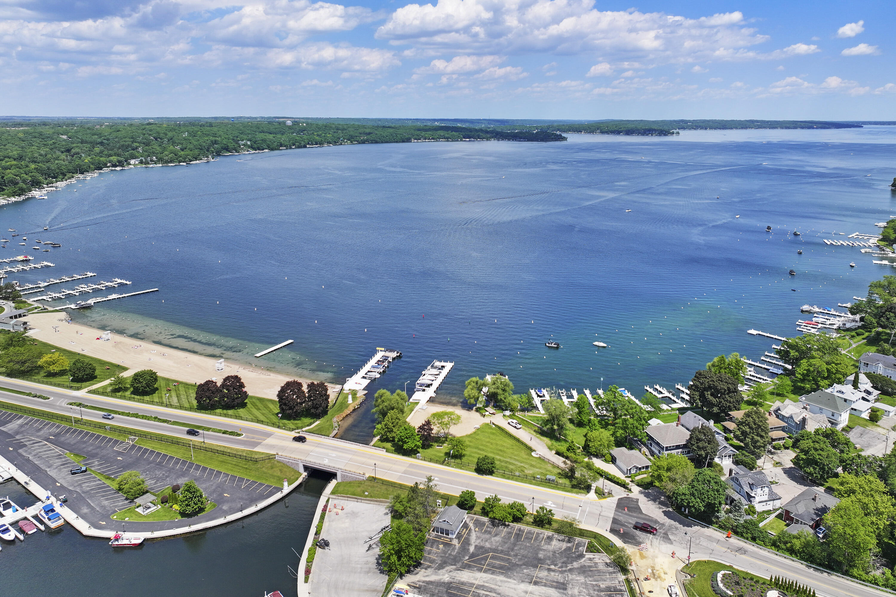 392 County Road B Fontana, WI 53125 - Photo 60 of 75 The Country Club Estates Beach and Park have their own parking lot and are adjacent to the Abbey Harbor and Marina