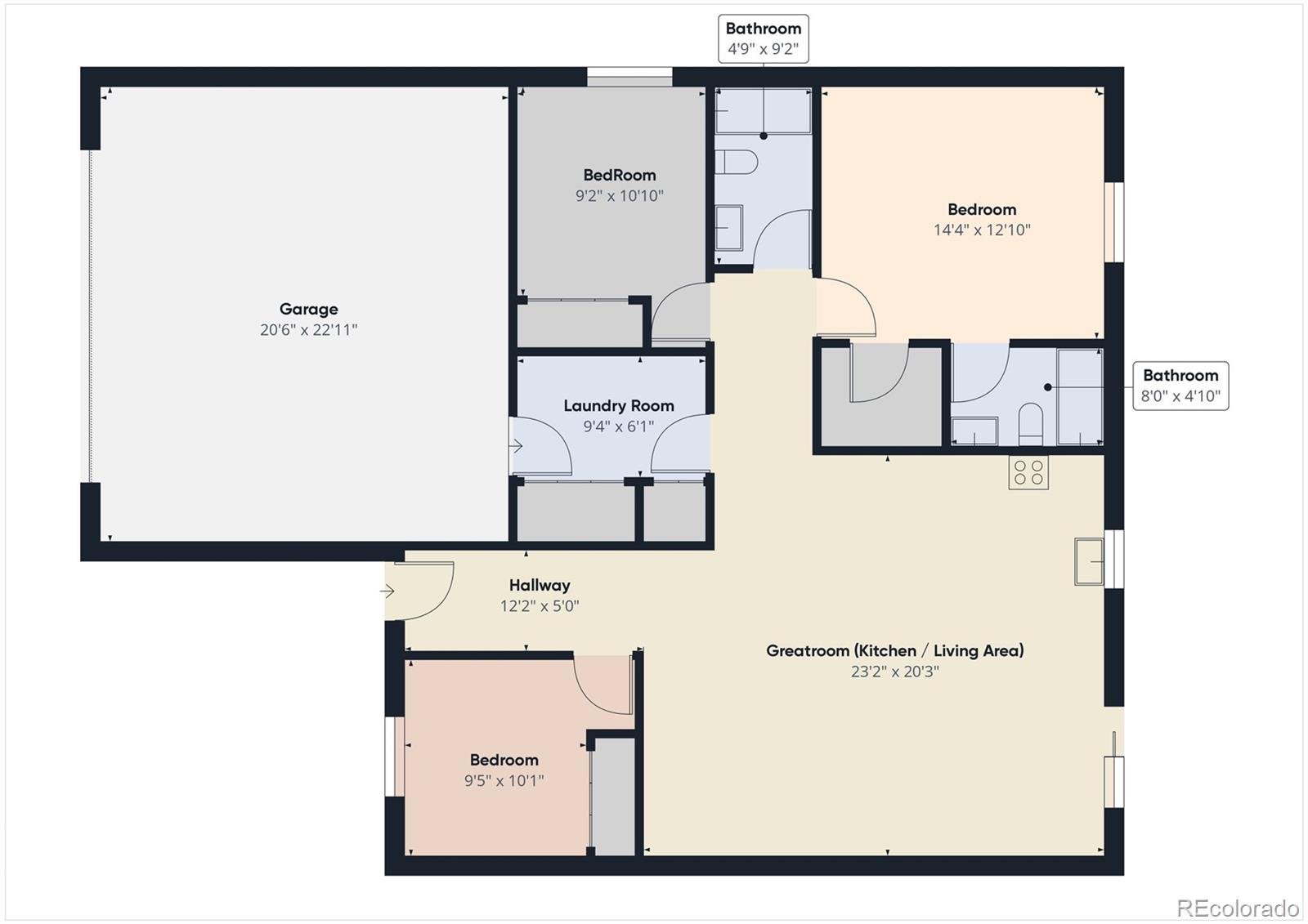 1439 Brewery Road Pueblo, CO 81001 - Photo 25 of 25 a picture of a bathroom with a white wall and a white wall