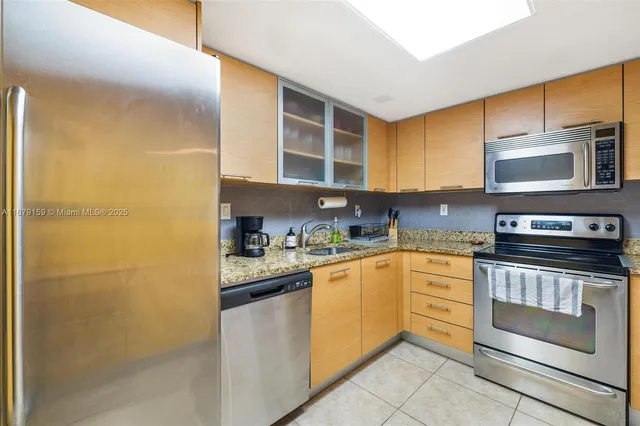 a city view with tall buildings