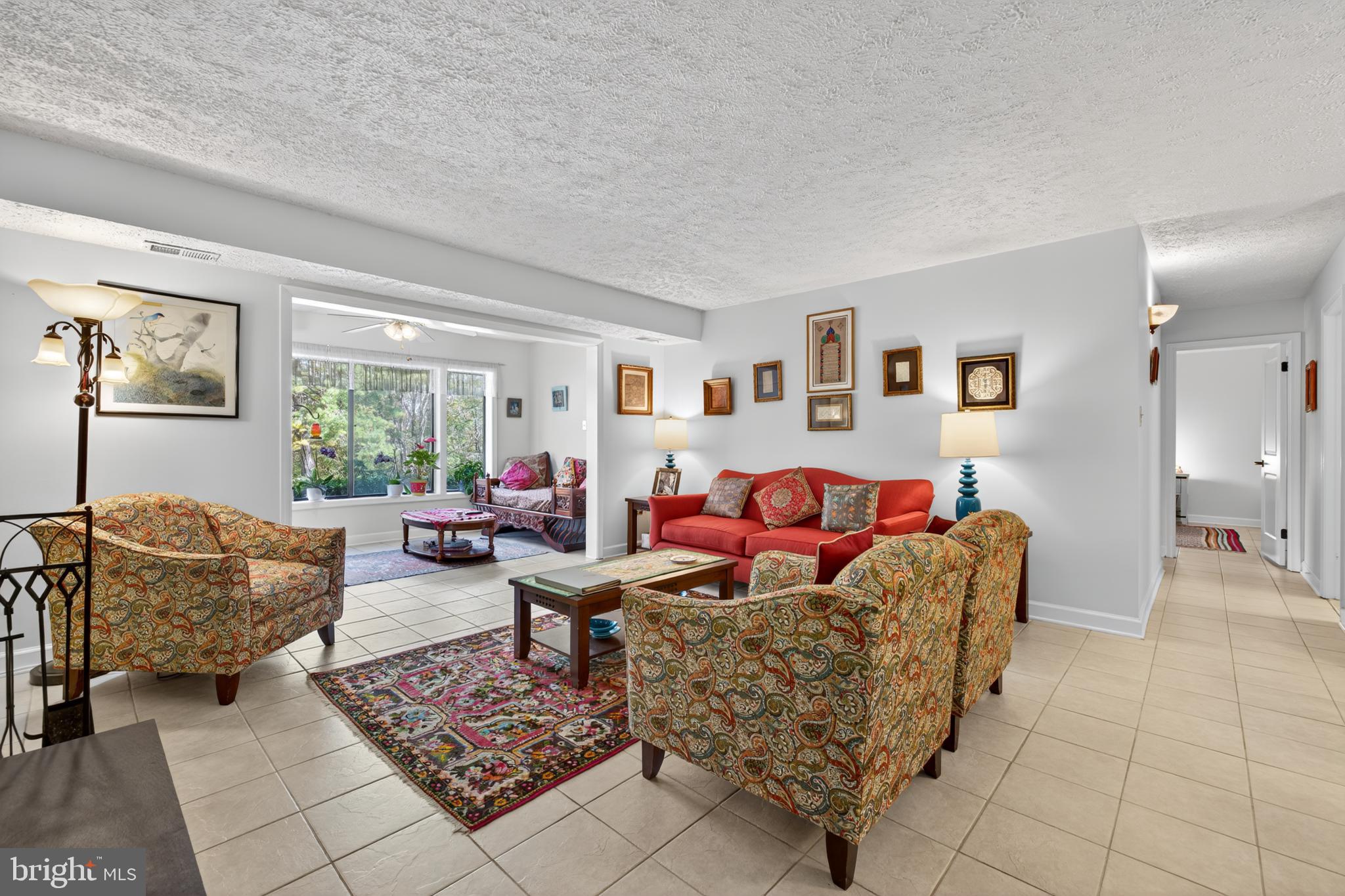 Bright and inviting living space with charm.