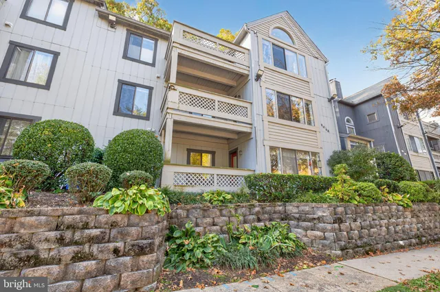 a front view of a multi story residential apartment building
