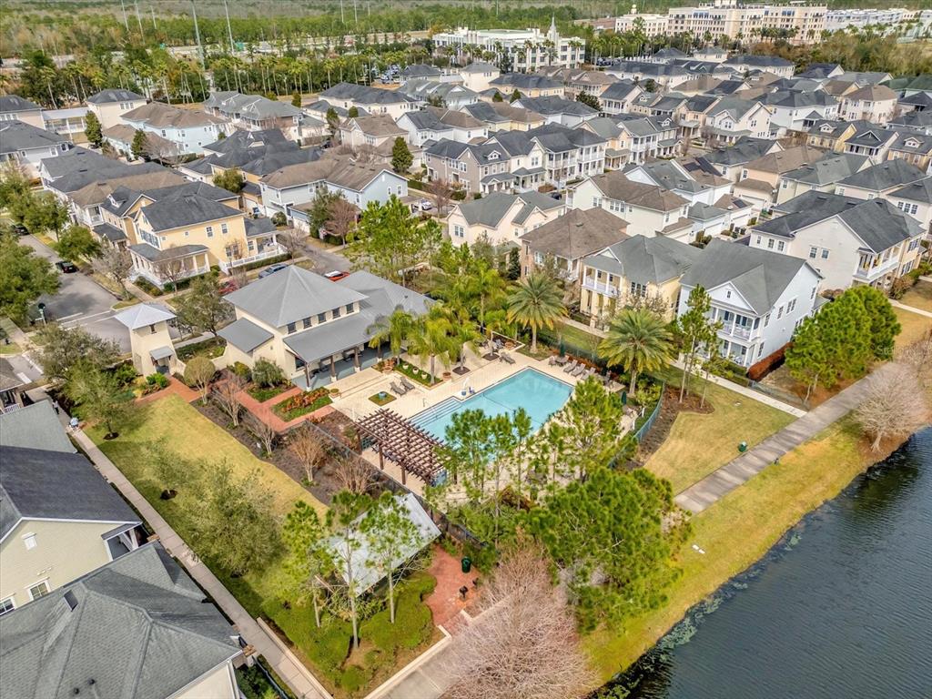 1547 Resolute Street Celebration, FL 34747 - Photo 32 of 40 an aerial view of residential houses with outdoor space