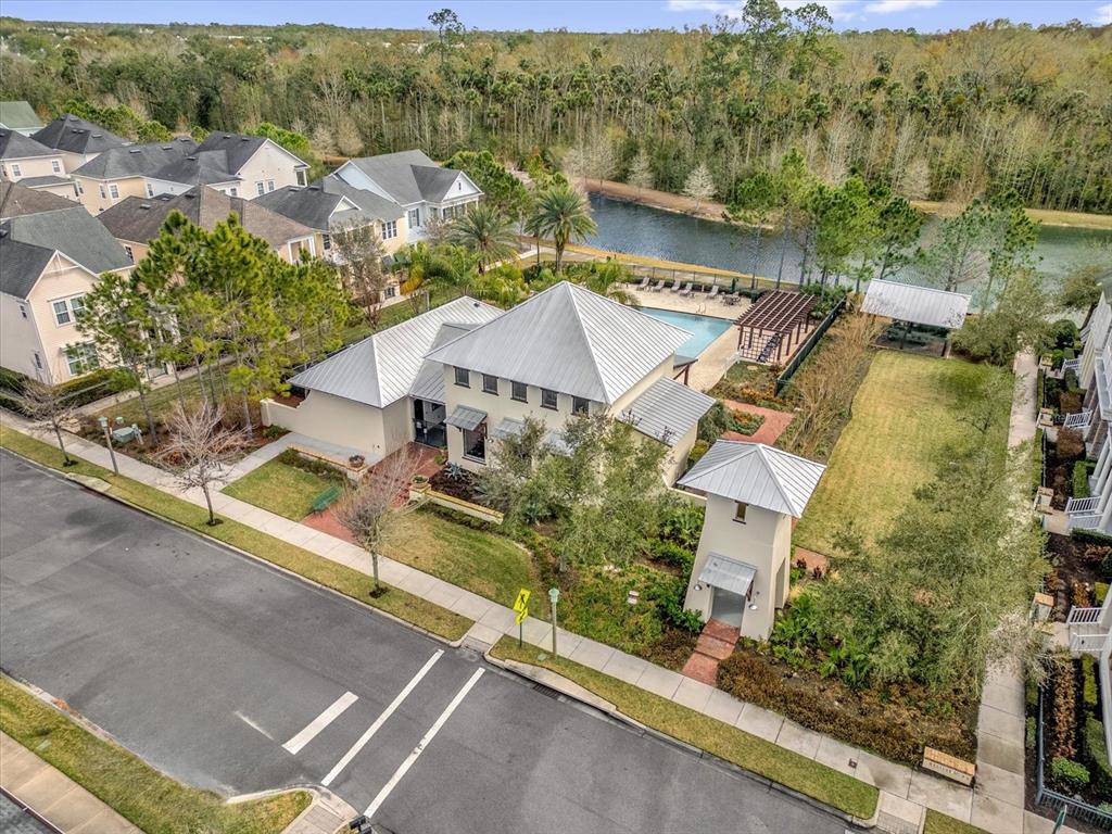 1547 Resolute Street Celebration, FL 34747 - Photo 35 of 40 an aerial view of a house with a yard and mountain