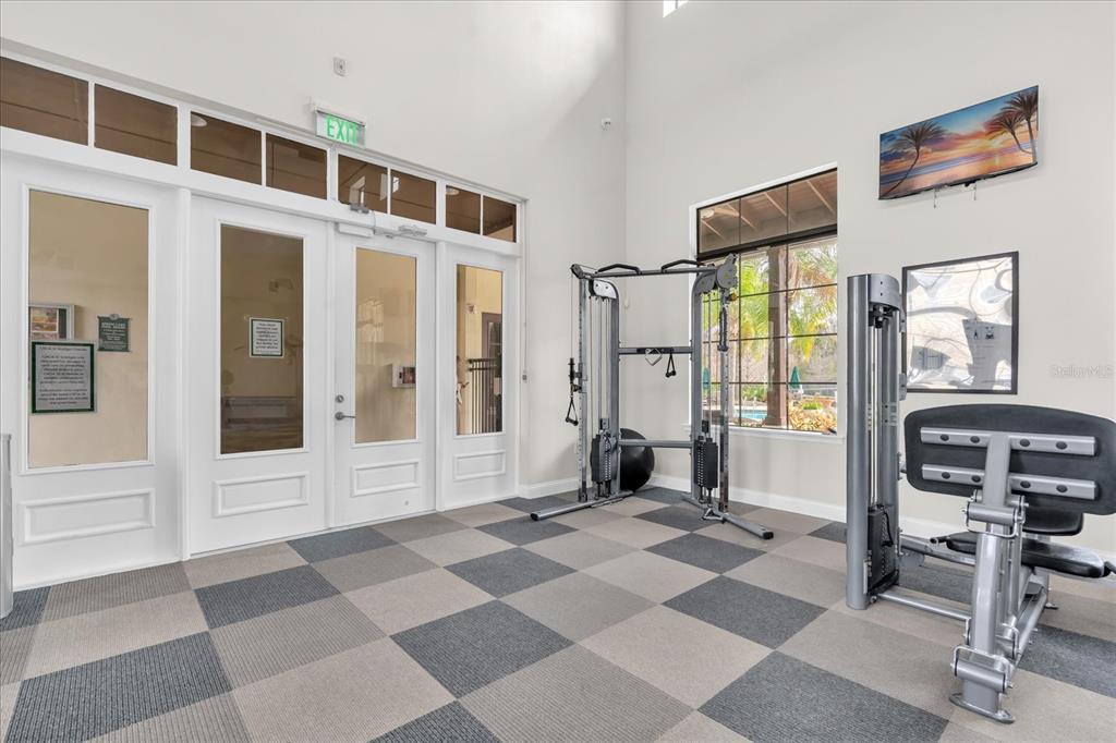 1547 Resolute Street Celebration, FL 34747 - Photo 38 of 40 a view of a bedroom with a black and white checkered floor