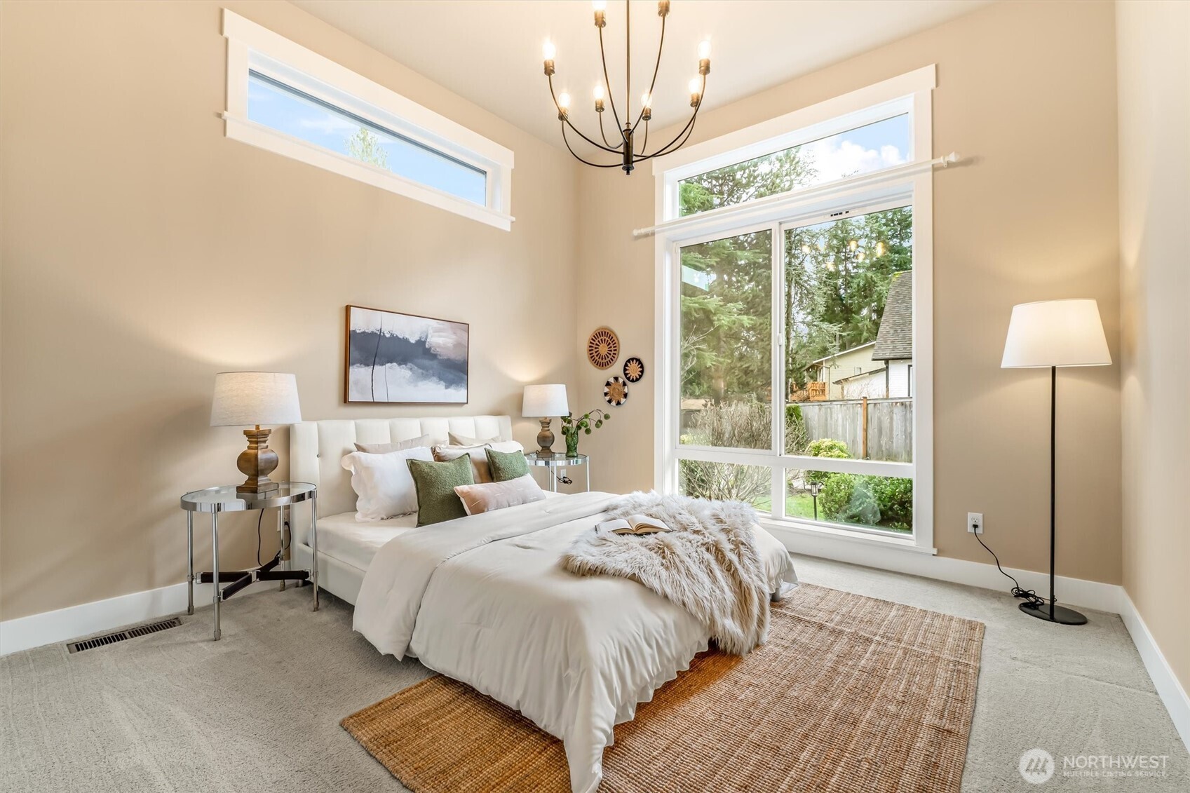21707 2nd Avenue Southeast Bothell, WA 98021 - Photo 15 of 37 a bedroom with a bed lamp and window