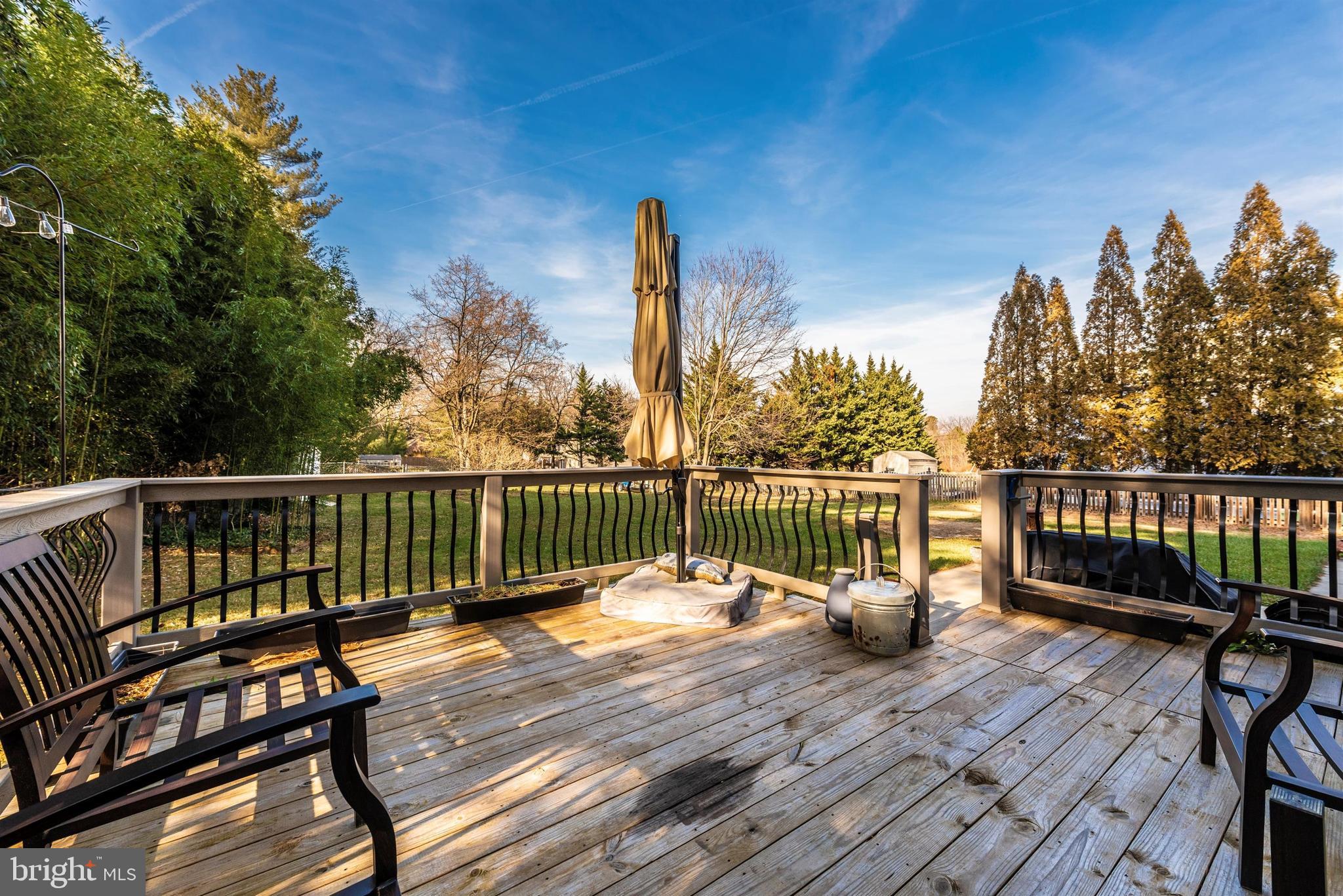 6140 Bartonsville Road Frederick, MD 21704 - Photo 16 of 60 Custom deck with iron rails