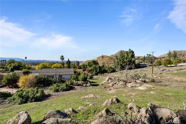 a view of a lake with a mountain
