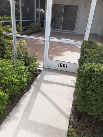 a view of a door front of house