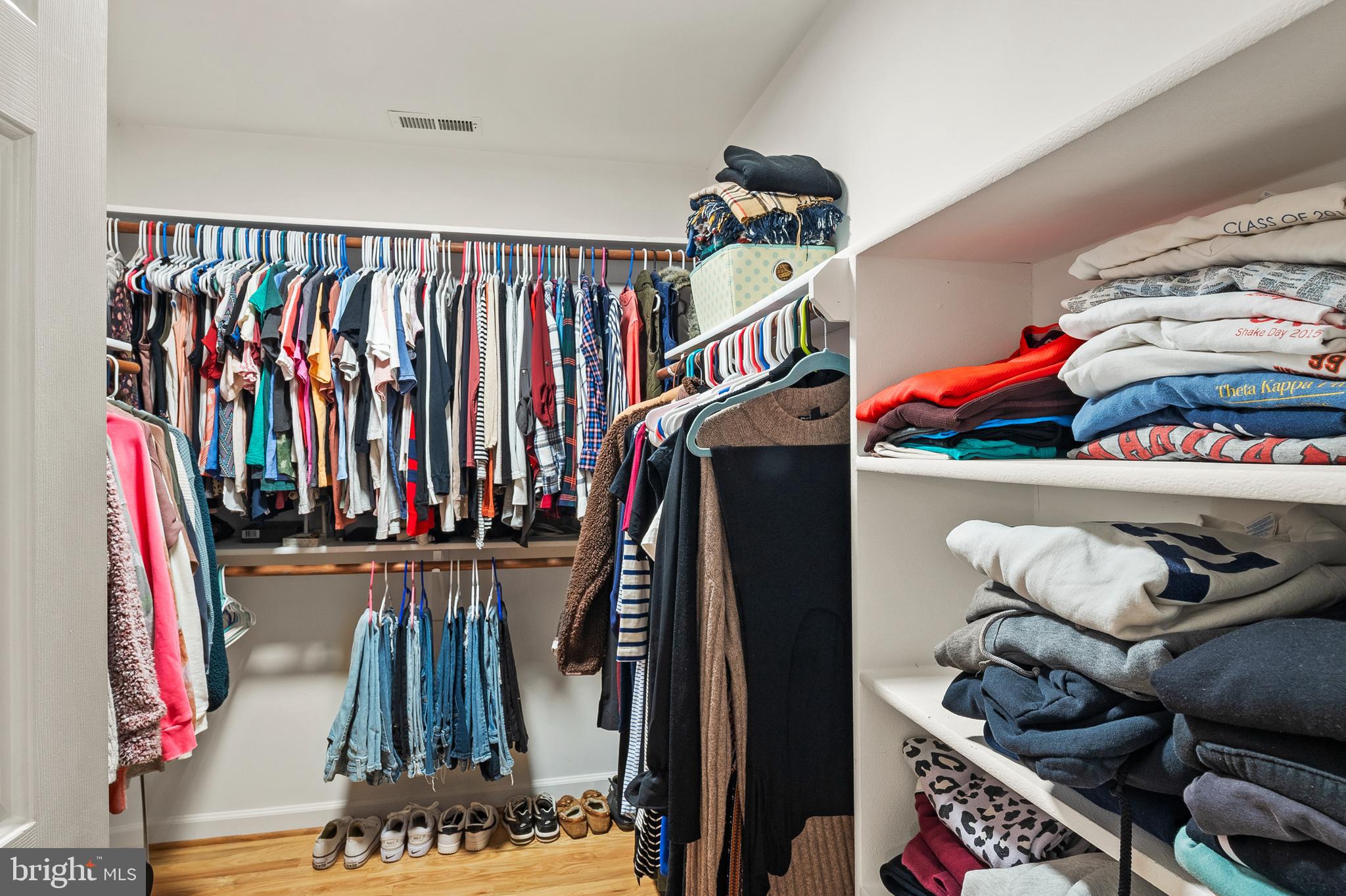 9916 Founders Way Damascus, MD 20872 - Photo 37 of 53 a view of walk in closet with clothes and shoes