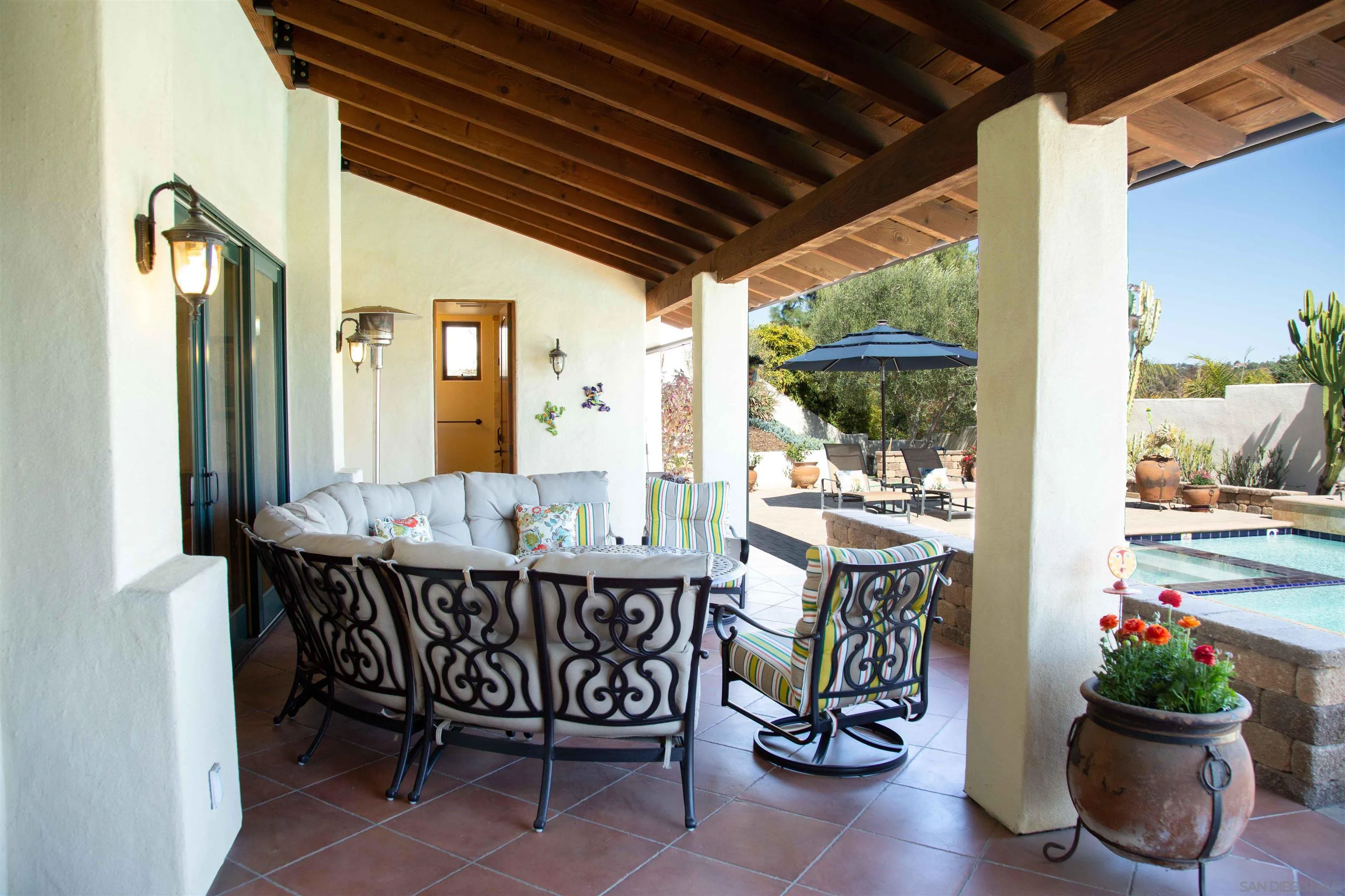 2624 Lone Jack Road Encinitas, CA 92024 - Photo 28 of 37 a view of an outdoor dining space with a patio