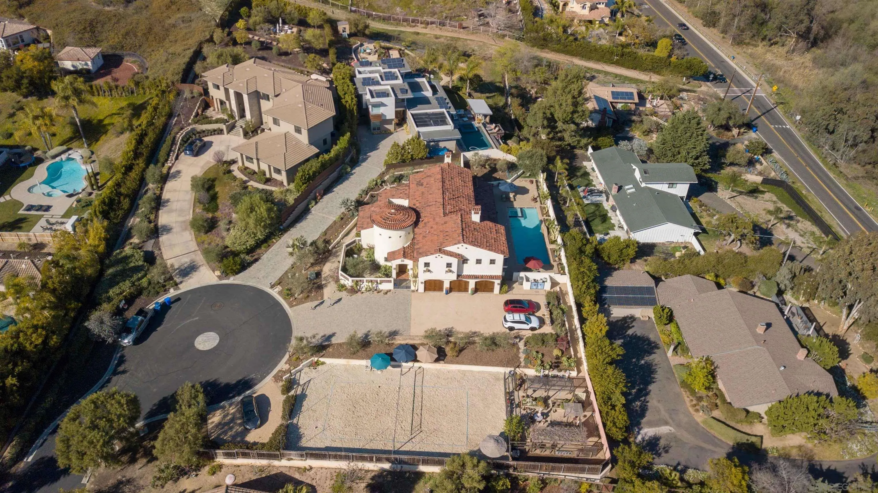 2624 Lone Jack Road Encinitas, CA 92024 - Photo 36 of 37 an aerial view of a house