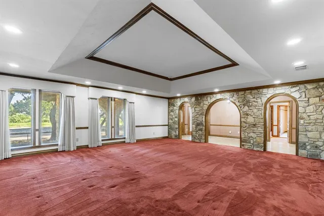 a view of a livingroom with a staircase