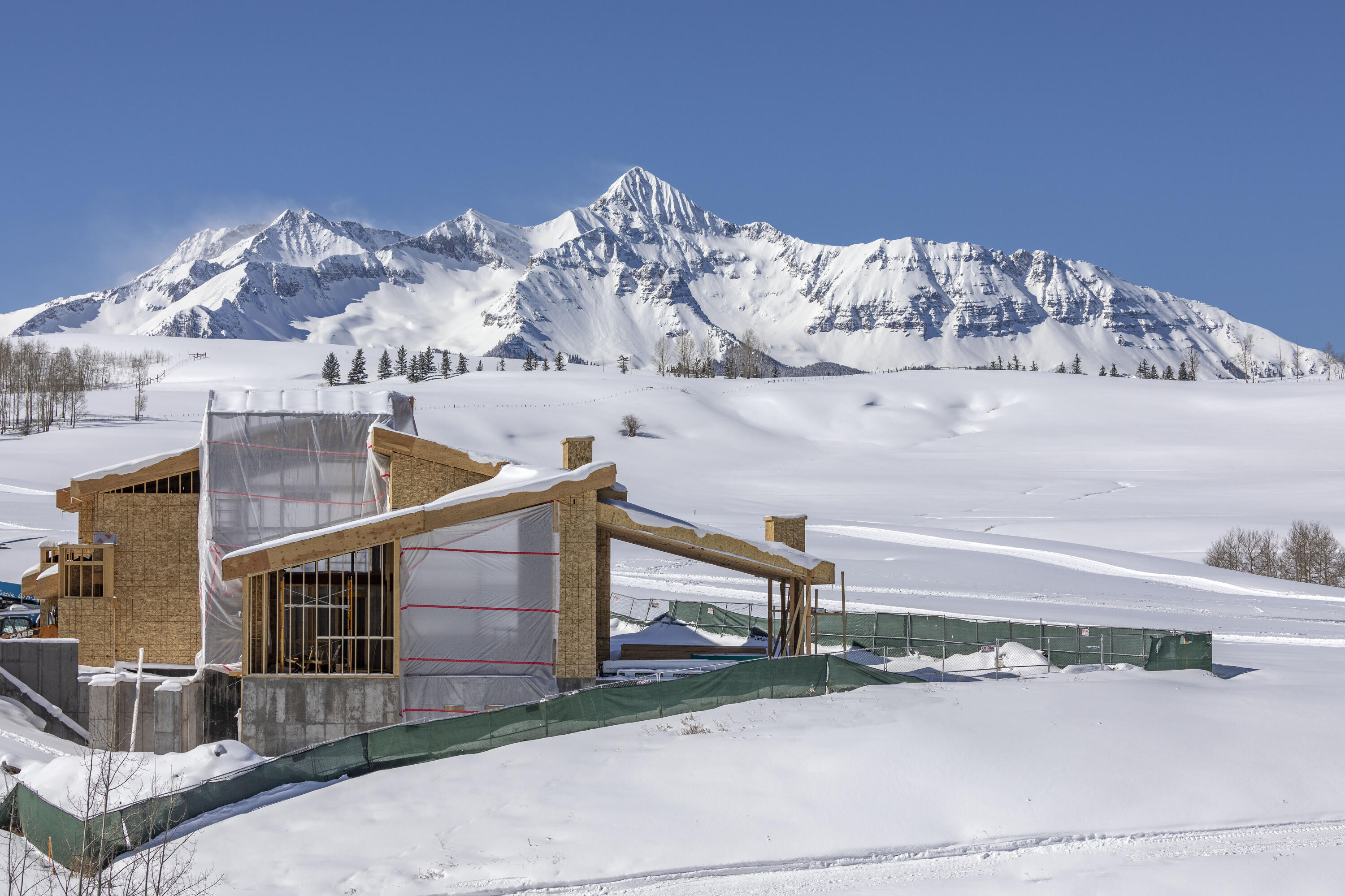 167 Adams Ranch Road Mountain Village, CO 81435 - Photo 12 of 17 a front view of a house with a yard and garage