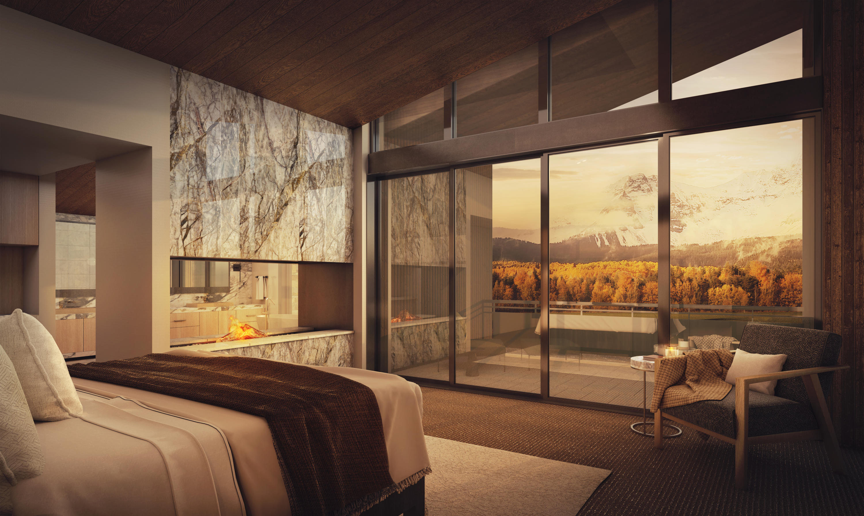 167 Adams Ranch Road Mountain Village, CO 81435 - Photo 8 of 17 a bedroom with a bed and a large window