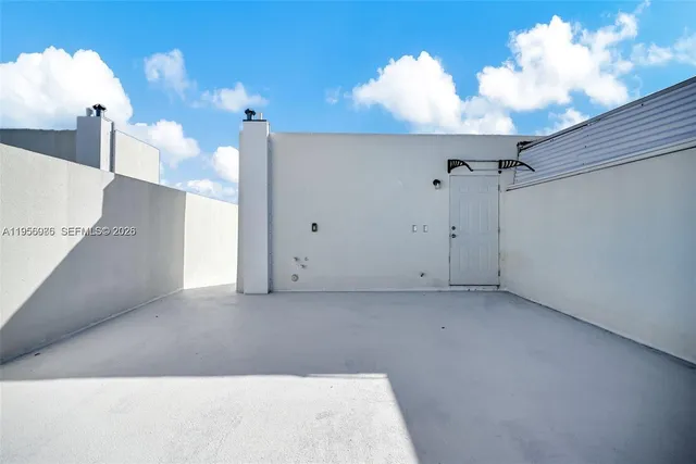 a view of city from a balcony