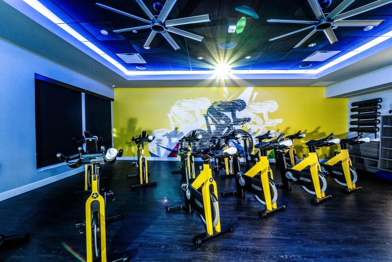 8849 Valhalla Drive Delray Beach, FL 33446 - Photo 47 of 51 a view of a room with gym equipment and wooden floor