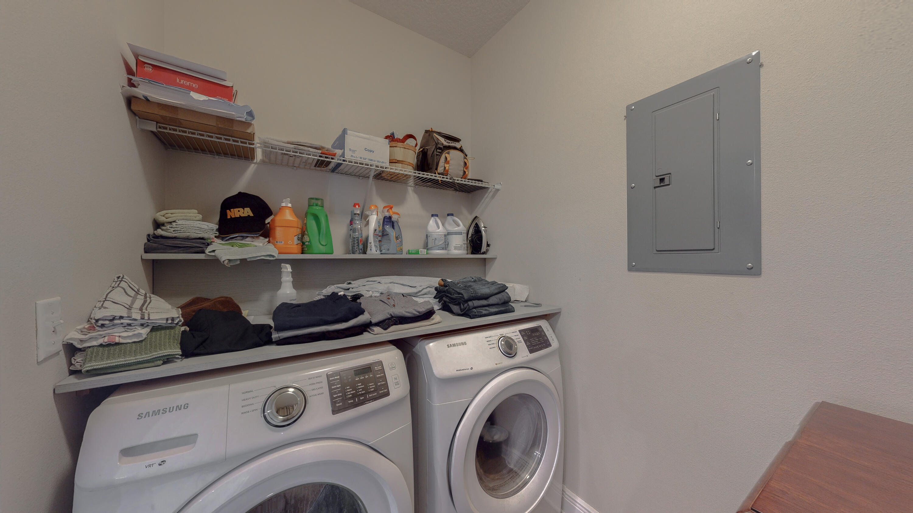 23 Beacon Point Drive Santa Rosa Beach, FL 32459 - Photo 18 of 33 a view of storage and utility room with washer and dryer