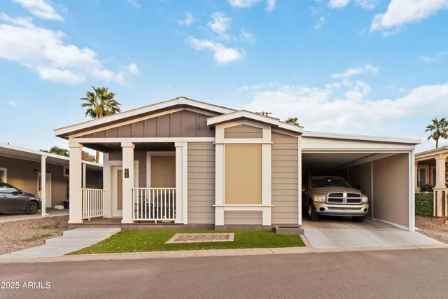 a car parked in front of a house