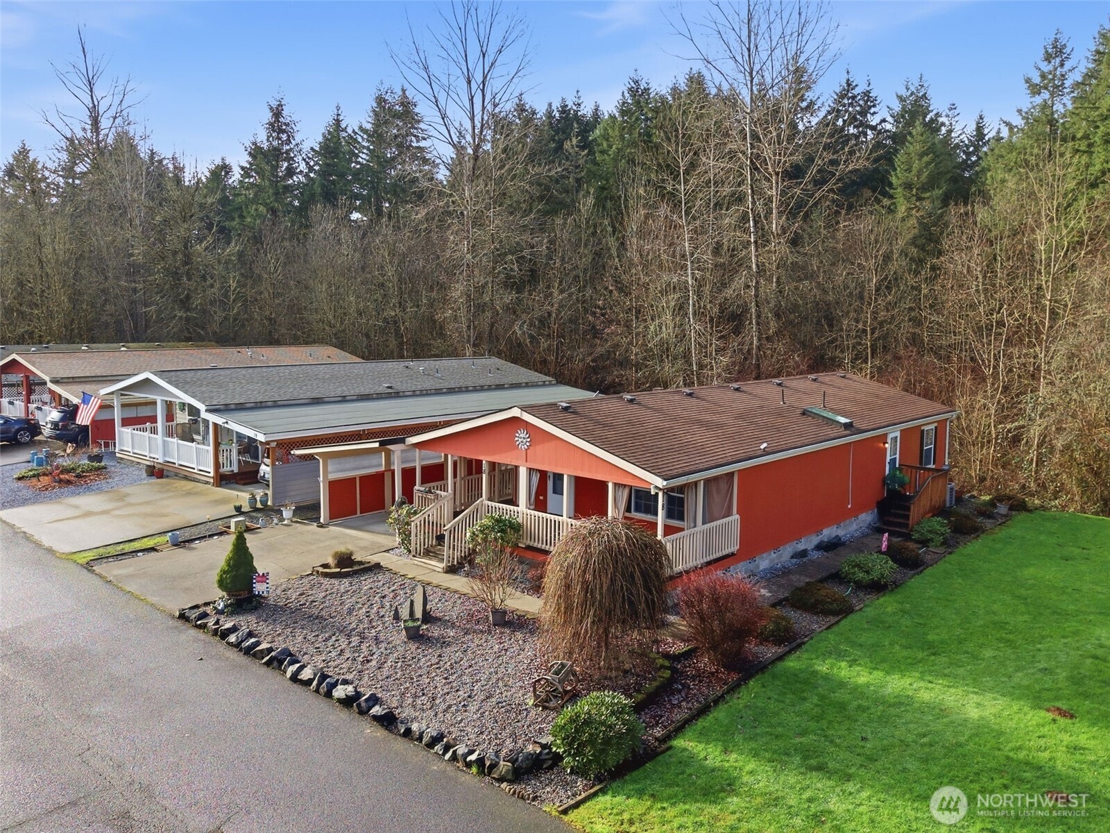 1101 South Scheuber Road, Unit 18 Centralia, WA 98531 - Photo 24 of 28 a aerial view of a house with a yard