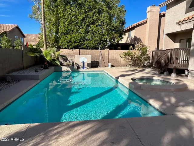 a backyard of a house