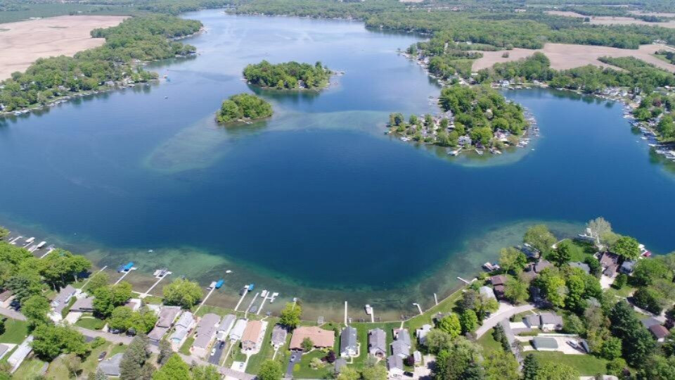 50736 Middle Bay Road Dowagiac, MI 49047 - Photo 17 of 18 Magician Lake aerial